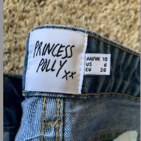 Size 6 Princess Polly Straight Leg Jeans - Picture 9 of 11